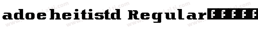 adoeheitistd Regular字体转换